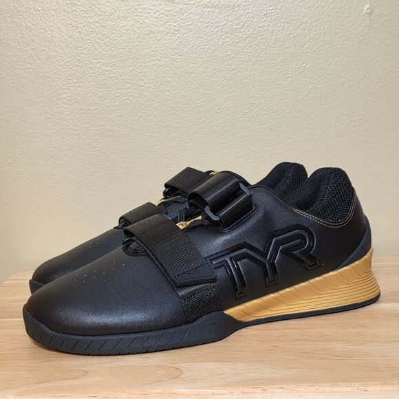 TYR L-1 Lifter Limited Edition Squat University Lifting Shoes Black Gold 10.5 - Picture 3 of 7